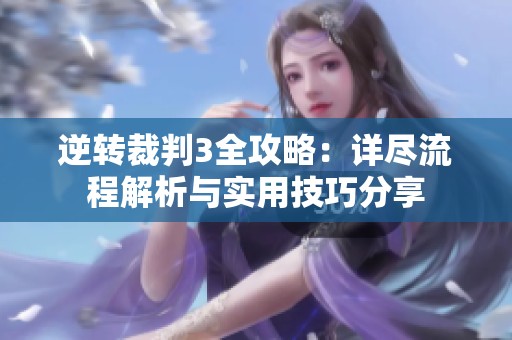逆转裁判3全攻略：详尽流程解析与实用技巧分享
