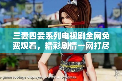 三妻四妾系列电视剧全网免费观看，精彩剧情一网打尽