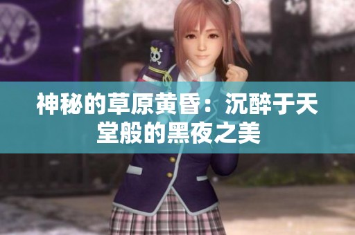 神秘的草原黄昏：沉醉于天堂般的黑夜之美
