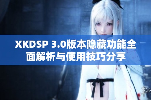 XKDSP 3.0版本隐藏功能全面解析与使用技巧分享