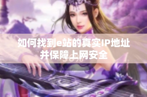如何找到e站的真实IP地址并保障上网安全