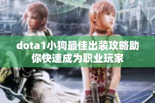 dota1小狗最佳出装攻略助你快速成为职业玩家