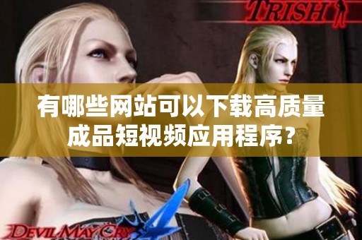 有哪些网站可以下载高质量成品短视频应用程序？