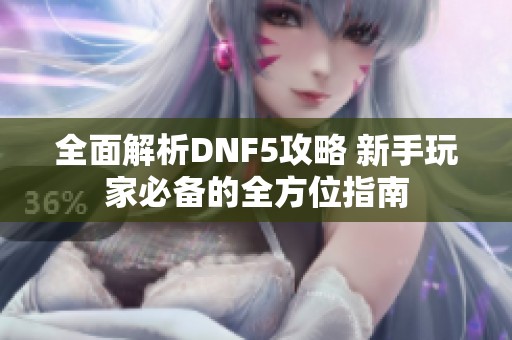 全面解析DNF5攻略 新手玩家必备的全方位指南
