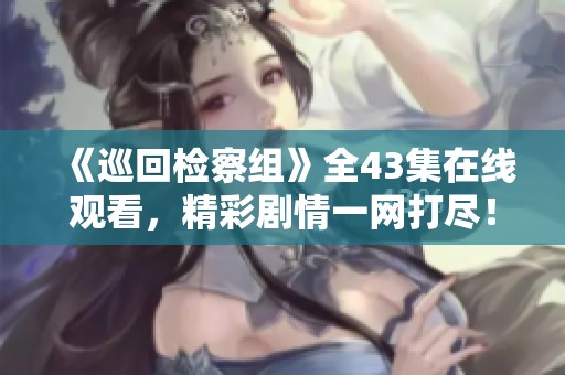 《巡回检察组》全43集在线观看，精彩剧情一网打尽！