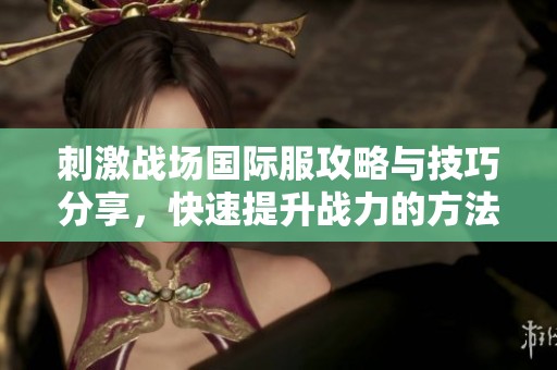 刺激战场国际服攻略与技巧分享，快速提升战力的方法