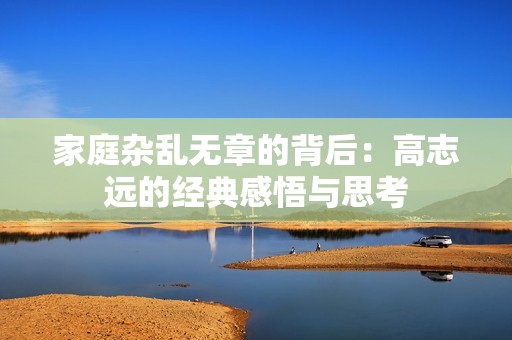 家庭杂乱无章的背后：高志远的经典感悟与思考