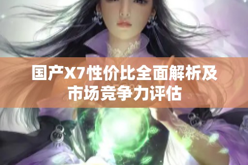 国产X7性价比全面解析及市场竞争力评估