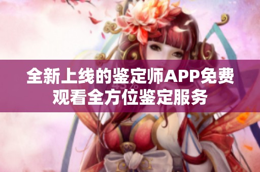 全新上线的鉴定师APP免费观看全方位鉴定服务