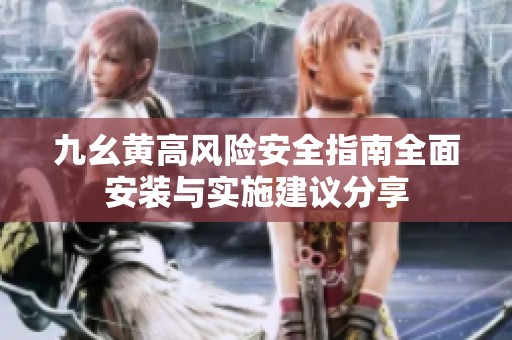 九幺黄高风险安全指南全面安装与实施建议分享