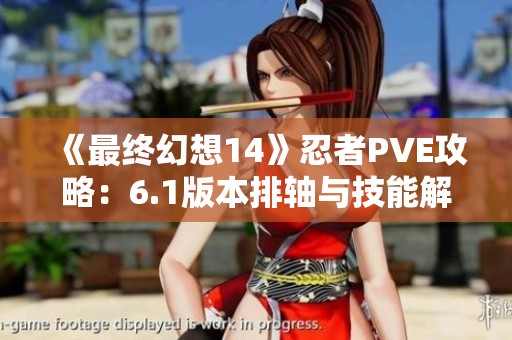 《最终幻想14》忍者PVE攻略：6.1版本排轴与技能解析秘籍