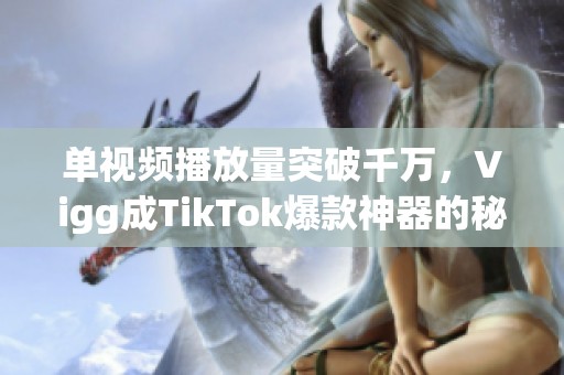 单视频播放量突破千万，Vigg成TikTok爆款神器的秘密武器