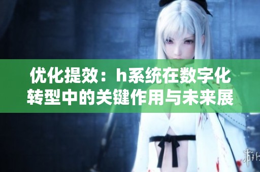 优化提效：h系统在数字化转型中的关键作用与未来展望