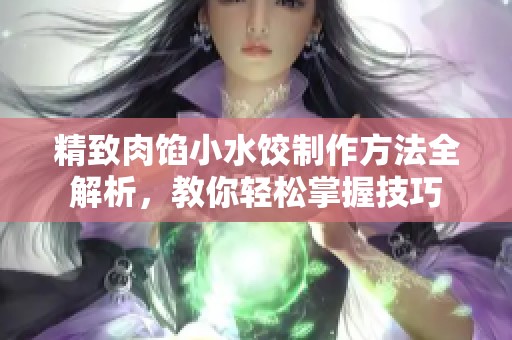 精致肉馅小水饺制作方法全解析，教你轻松掌握技巧