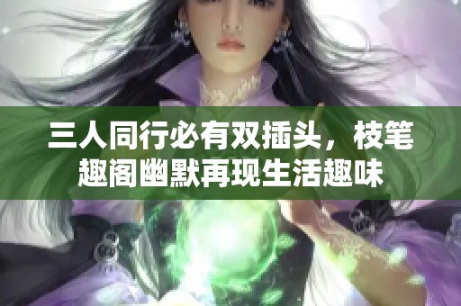 三人同行必有双插头，枝笔趣阁幽默再现生活趣味