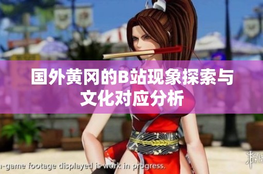 国外黄冈的B站现象探索与文化对应分析