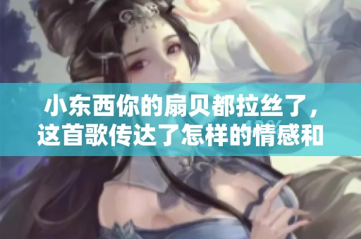 小东西你的扇贝都拉丝了，这首歌传达了怎样的情感和故事