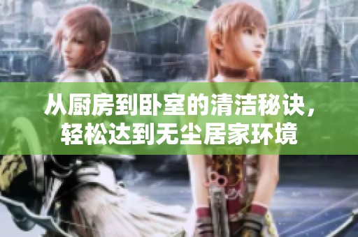 从厨房到卧室的清洁秘诀，轻松达到无尘居家环境
