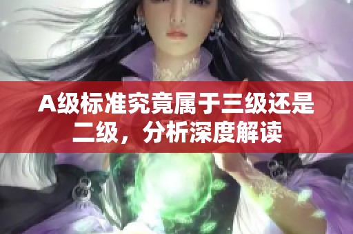 A级标准究竟属于三级还是二级，分析深度解读