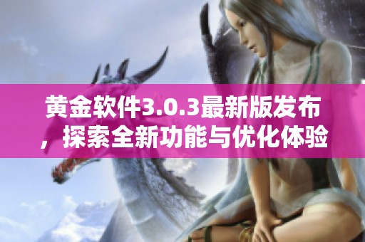 黄金软件3.0.3最新版发布，探索全新功能与优化体验