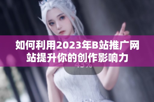 如何利用2023年B站推广网站提升你的创作影响力