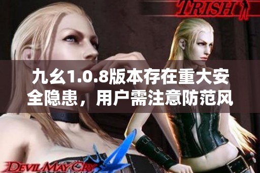 九幺1.0.8版本存在重大安全隐患，用户需注意防范风险