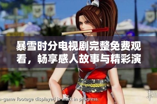 暴雪时分电视剧完整免费观看，畅享感人故事与精彩演技