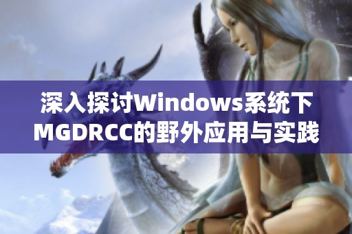 深入探讨Windows系统下MGDRCC的野外应用与实践技巧
