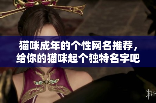 猫咪成年的个性网名推荐，给你的猫咪起个独特名字吧