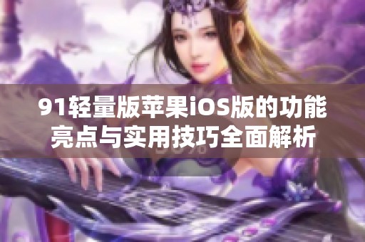 91轻量版苹果iOS版的功能亮点与实用技巧全面解析