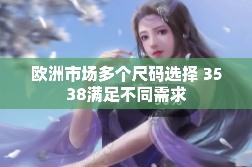 欧洲市场多个尺码选择 3538满足不同需求