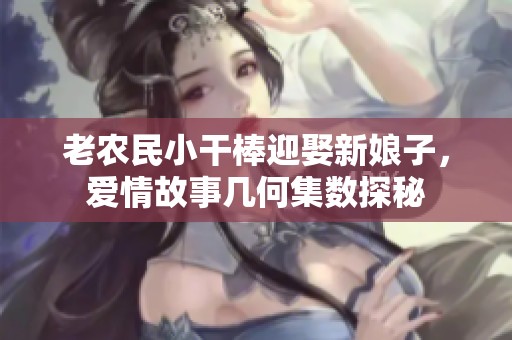 老农民小干棒迎娶新娘子，爱情故事几何集数探秘