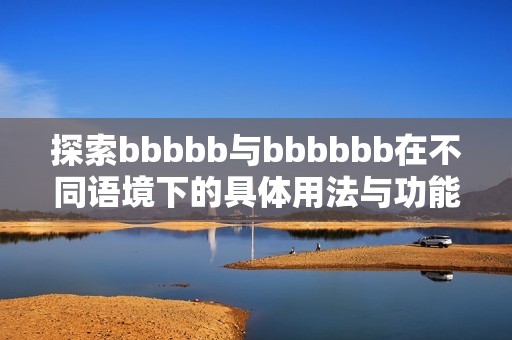 探索bbbbb与bbbbbb在不同语境下的具体用法与功能解析