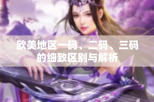 欧美地区一码、二码、三码的细致区别与解析