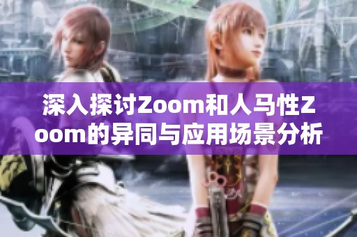 深入探讨Zoom和人马性Zoom的异同与应用场景分析