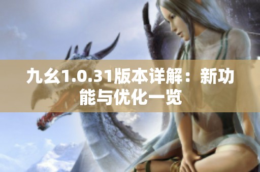 九幺1.0.31版本详解：新功能与优化一览