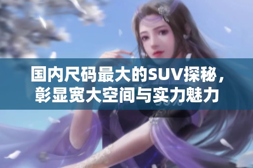 国内尺码最大的SUV探秘，彰显宽大空间与实力魅力