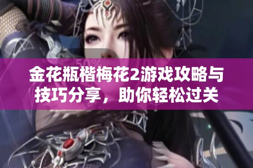 金花瓶楷梅花2游戏攻略与技巧分享，助你轻松过关