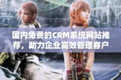 国内免费的CRM系统网站推荐，助力企业高效管理客户关系