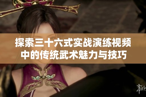 探索三十六式实战演练视频中的传统武术魅力与技巧