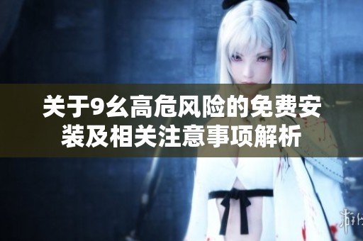 关于9幺高危风险的免费安装及相关注意事项解析