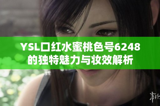 YSL口红水蜜桃色号6248的独特魅力与妆效解析