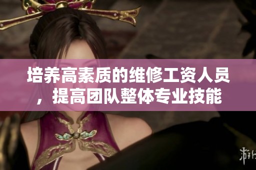 培养高素质的维修工资人员，提高团队整体专业技能