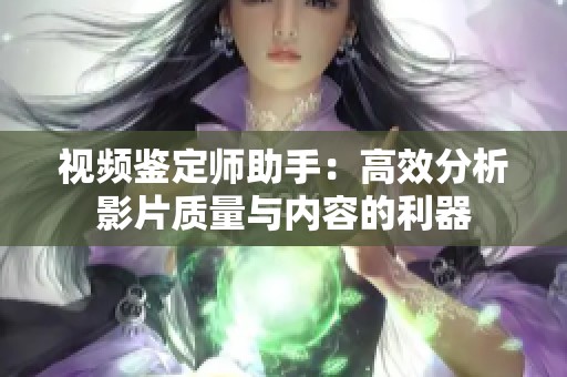 视频鉴定师助手：高效分析影片质量与内容的利器