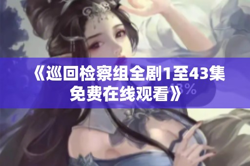 《巡回检察组全剧1至43集免费在线观看》