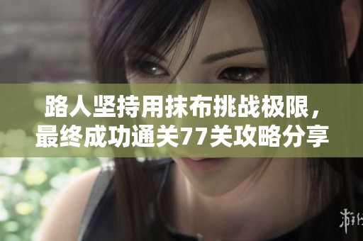 路人坚持用抹布挑战极限，最终成功通关77关攻略分享