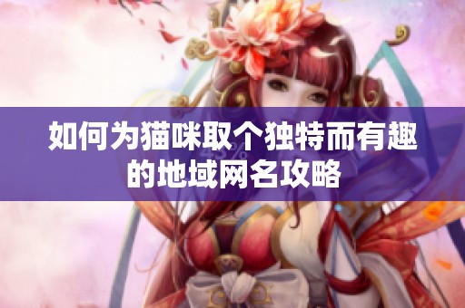如何为猫咪取个独特而有趣的地域网名攻略