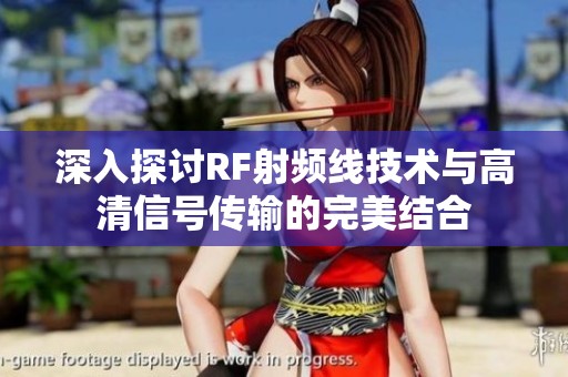 深入探讨RF射频线技术与高清信号传输的完美结合