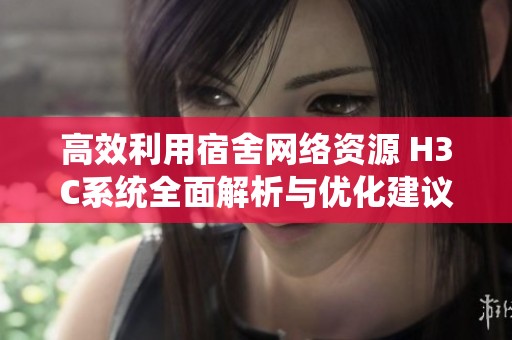 高效利用宿舍网络资源 H3C系统全面解析与优化建议