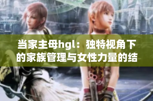 当家主母hgl：独特视角下的家族管理与女性力量的结合
